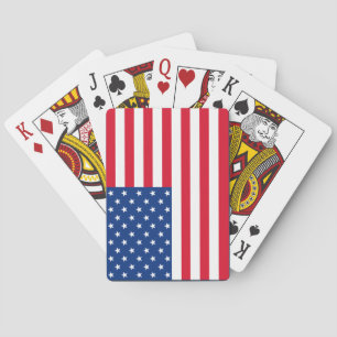 Regalo de cartas clásicas de la bandera americana
