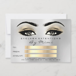 Regalo de certificado de artista de maquillaje de