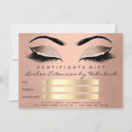 Regalo de certificado de artista de maquillaje de 