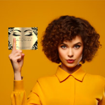 Regalo de certificado de confeti de oro de maquill