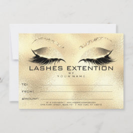 Regalo de Certificado de Extensión de Pestañas Dor