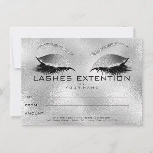 Regalo de Certificado de Extensión de Pestañas Pla