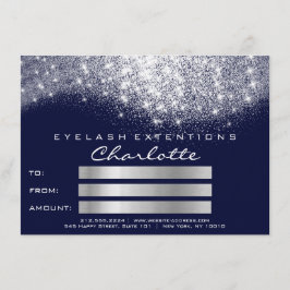 Regalo de certificado de la Marina Azul gris de pl