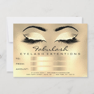Regalo de Certificado de Maquillador de Pestañas M