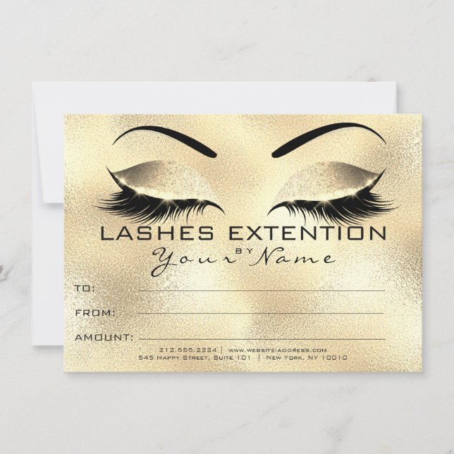 Regalo de Certificado de Maquillaje de Belleza de  (Anverso)