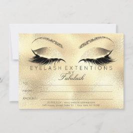 Regalo de Certificado de Maquillaje de Extensiones