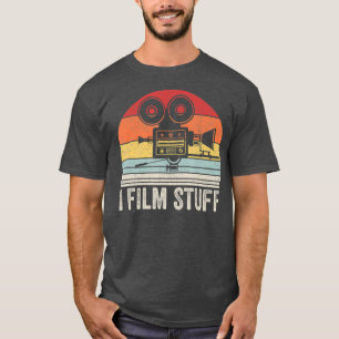 Regalo de cineasta de camisetas de moda retro i vi