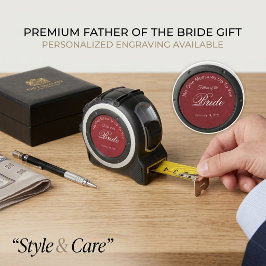 Regalo de cinta métrica personalizada para el padr