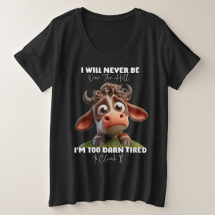 Regalo de cita divertida de vaca Nunca estaré sobr