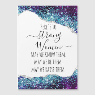 Regalo de cita para mujeres fuertes de Ágata plate