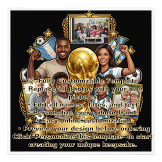 Regalo de Colaje de Fotos Personalizadas para Papá