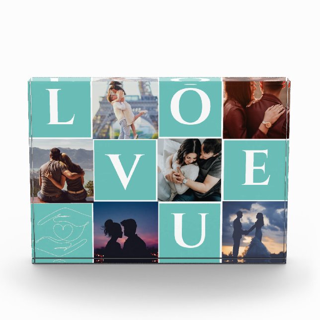 REGALO DE COLLAGE DE FOTOS DE PAREJA PERSONALIZADO (Anverso)