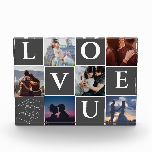REGALO DE COLLAGE DE FOTOS DE PAREJA PERSONALIZADO (Anverso)