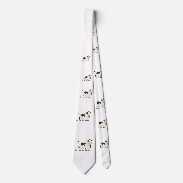 Regalo de corbata divertida “Vaca malhumorada” par (Anverso)