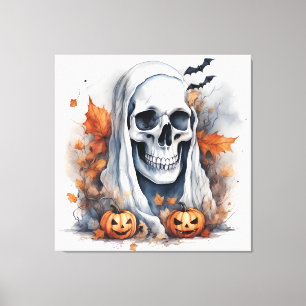 Regalo de cráneo de arte fantasma místico de Hallo