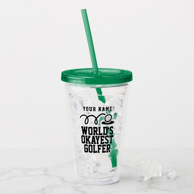 Regalo de cristal del golf del vaso de acrílico de (Anverso (hielo))