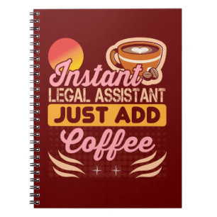 Regalo de Cuaderno de Café para Asistente Legal