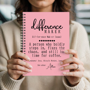 Regalo de Cuaderno de Definición Personalizado par