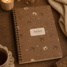 Regalo de cuaderno personalizado con patrón de lec
