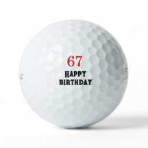 regalo de cumpleaños 67 pelotas de golf