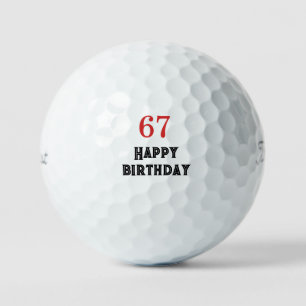 regalo de cumpleaños 67 pelotas de golf