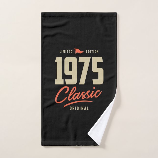Regalo de cumpleaños clásico de 1975 (Toalla de mano)