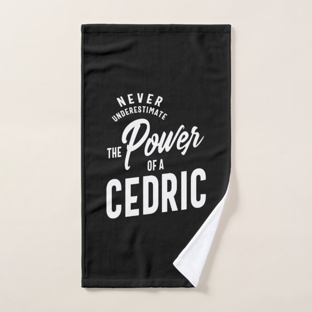 Regalo de cumpleaños con nombre personalizado Cedr (Toalla de mano)
