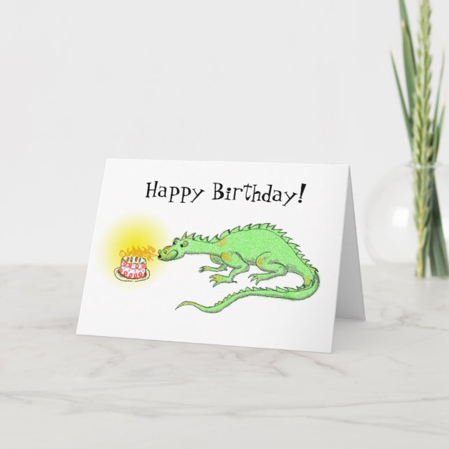 Regalo de cumpleaños feliz y tarjeta de torta (Anverso)