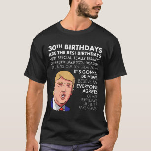 Regalo de cumpleaños Gracioso Trump Cita Camisa Pa