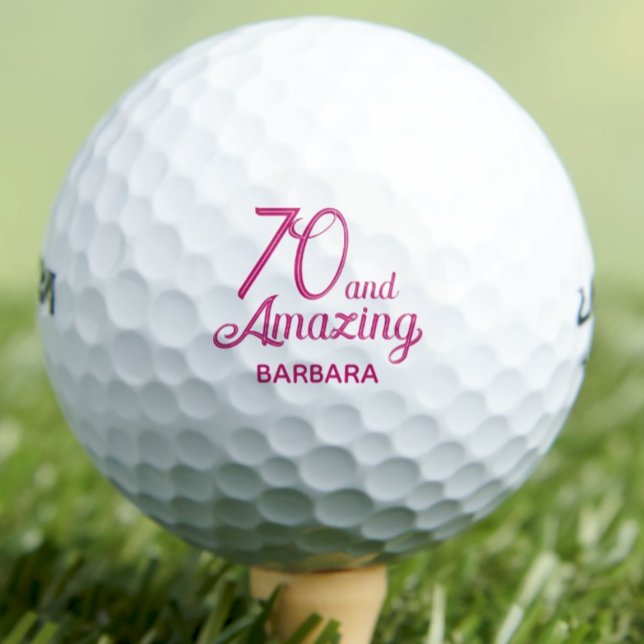 Regalo de cumpleaños número 70 pelotas de golf 70  (Subido por el creador)