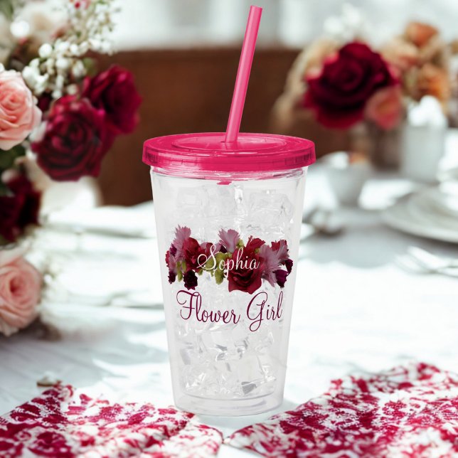 Regalo de Dama de Flores para Damas de Honor Taza  (For your Flower Girl. Just add her name)