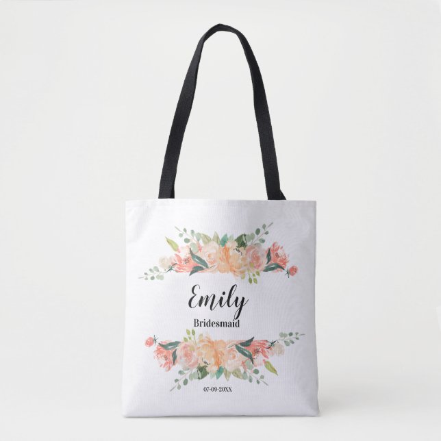 Regalo de dama de honor - Bolsa de té Personalizad (Anverso)