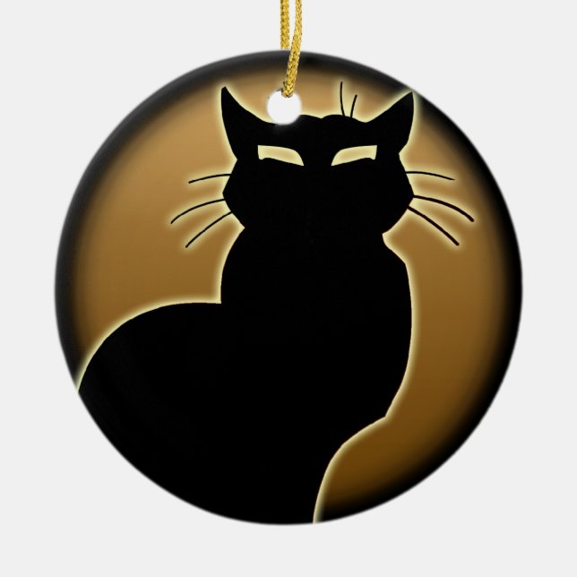 Regalo de decoración personalizada de gatos con ad (Frente)