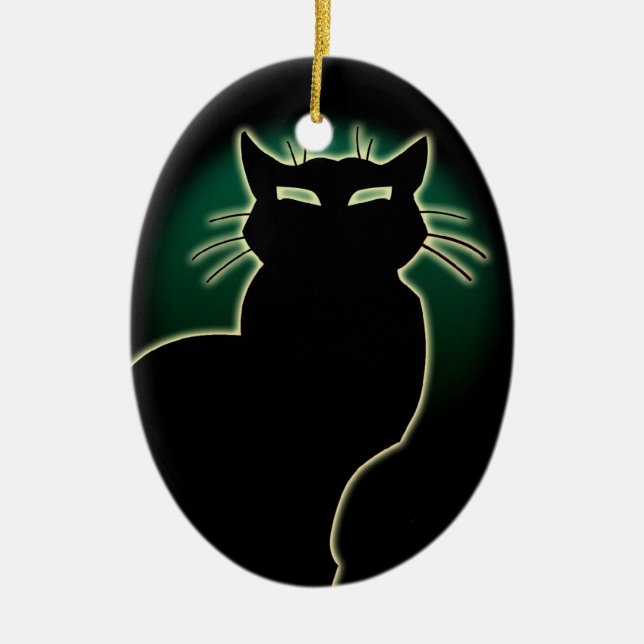 Regalo de decoración personalizada de gatos con ad (Frente)