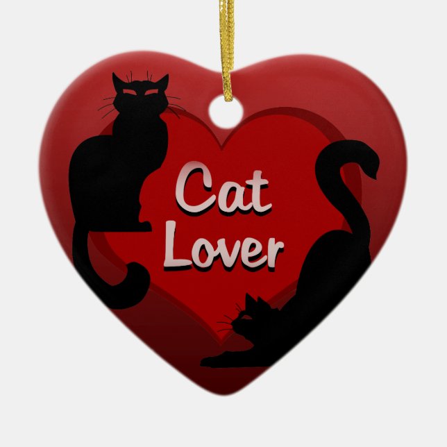 Regalo de decoración personalizada de gatos con ad (Frente)