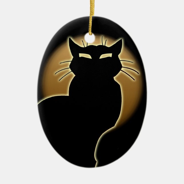 Regalo de decoración personalizada de gatos con ad (Frente)