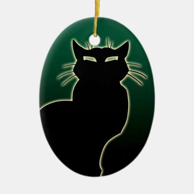 Regalo de decoración personalizada de gatos con ad (Frente)