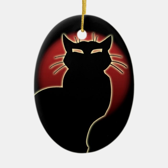 Regalo de decoración personalizada de gatos con ad (Frente)