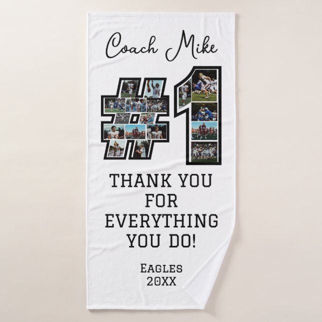 regalo de deporte del equipo de  de fotomontaje de (Toalla de baño)