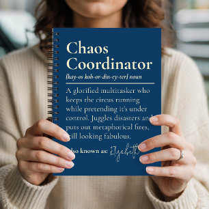 Regalo de Diario de Coordinador de Caos Personaliz