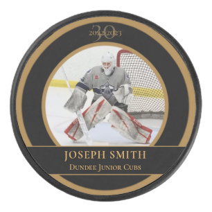 Regalo de disco de hockey conmemorativo personaliz