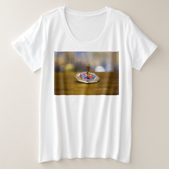 Regalo de dreidel de Hanukkah SlipperyJoe base oct (Anverso del diseño)