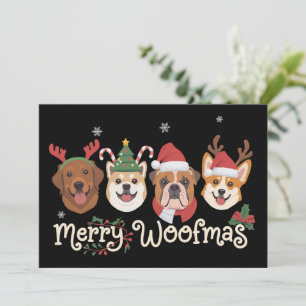 Regalo de dueño de perro de Navidad Fiesta Merry W