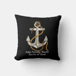 Regalo de encargo de la almohada del ancla NÁUTICA