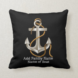 Regalo de encargo de la almohada del ancla NÁUTICA