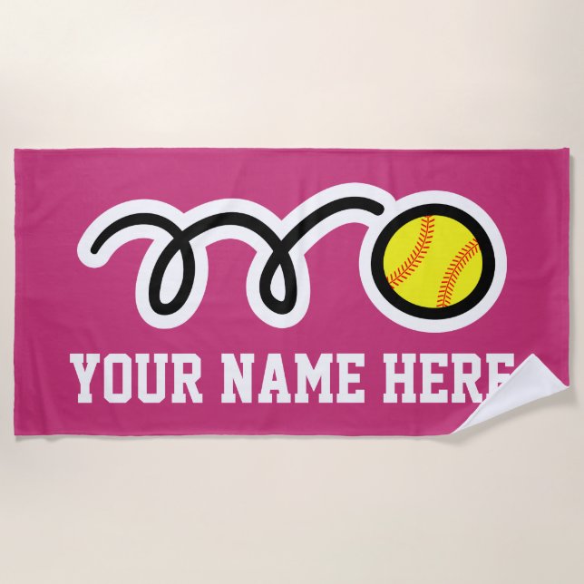 Regalo de encargo de la toalla de playa con el (Anverso)