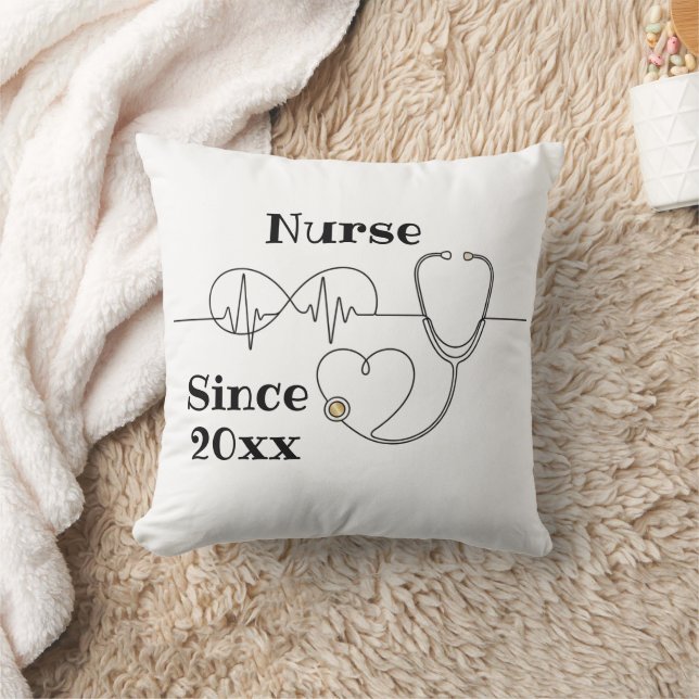 Regalo de enfermería personalizado con almohada de (Manta)