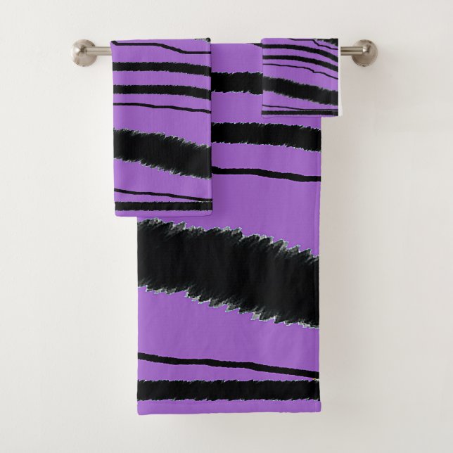 Regalo de estampado de animal negro violeta  (In situ)