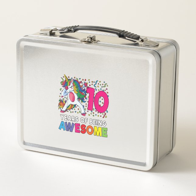 Regalo de fiesta de cumpleaños número 10 de unicor (Anverso)