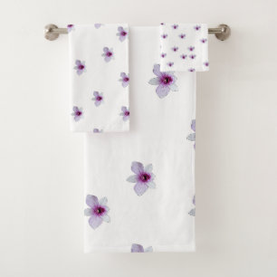 Regalo de Flor Blanca con Centro Púrpura 